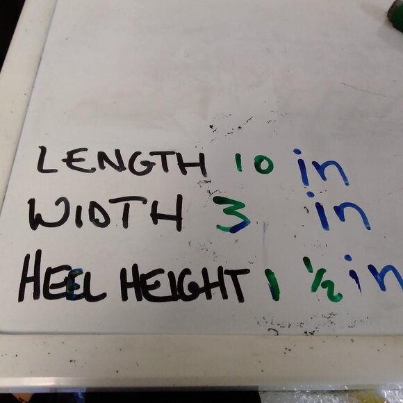 Womans Ladies Black Suede Slip On Gold Panther Heels Pumps Shoes Size 9M - Picture 9 of 9